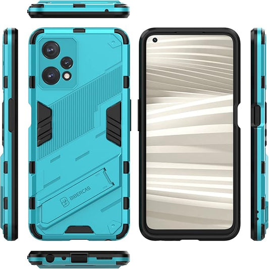 Hibridna GIOPUEY futrola za Realme 9 5G / Realme 9 Pro 5G – plava