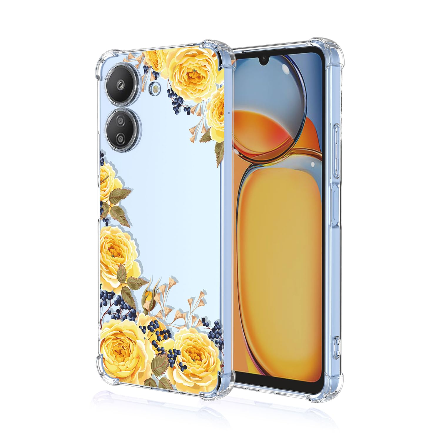 prozoren ovitek yelowflower za xiaomi poco c65 redmi 13c