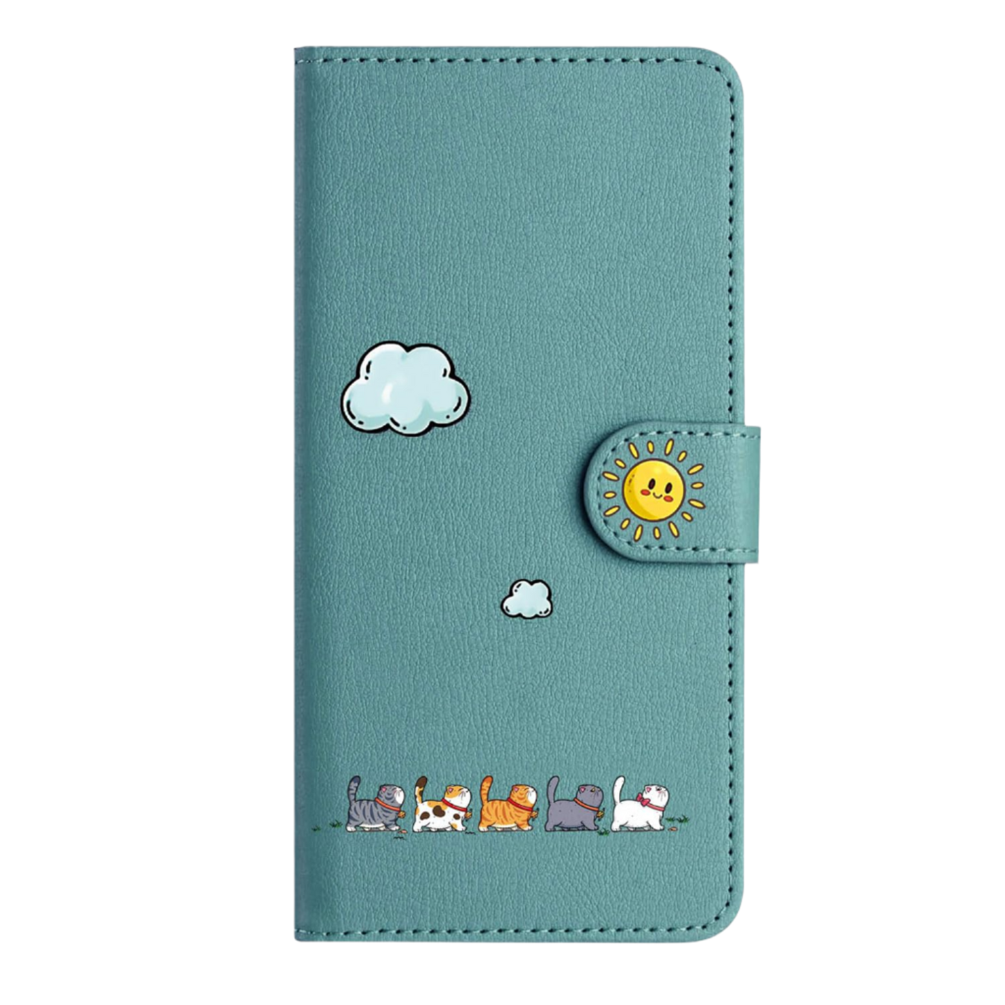 Preklopna torbica "Kittens" Samsung Galaxy S24 Ultra zelena – Infostyle – Zelena