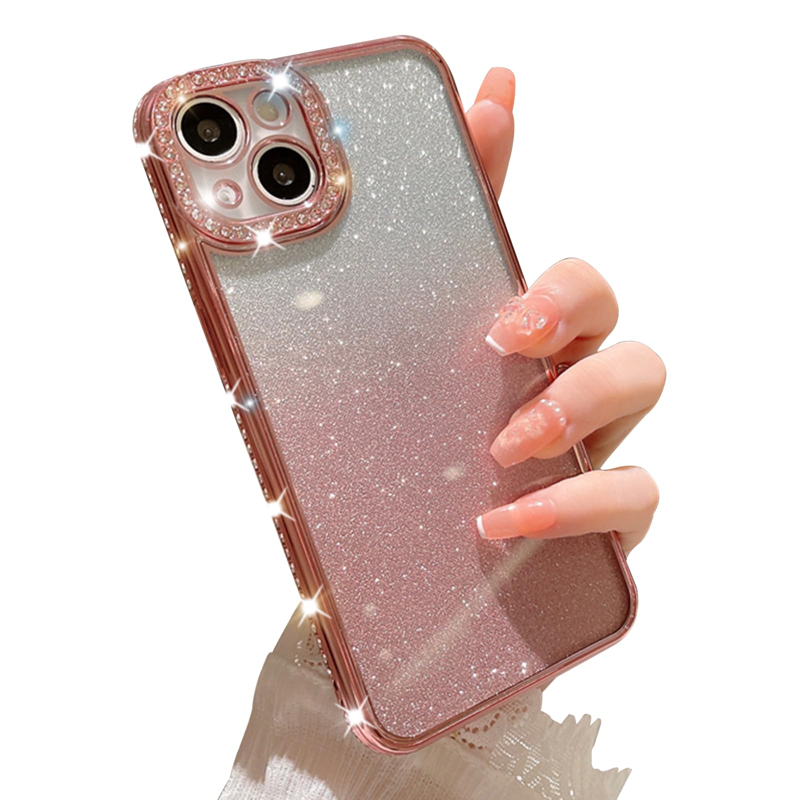 galful glitter ovitek za iphone 14 plus roza