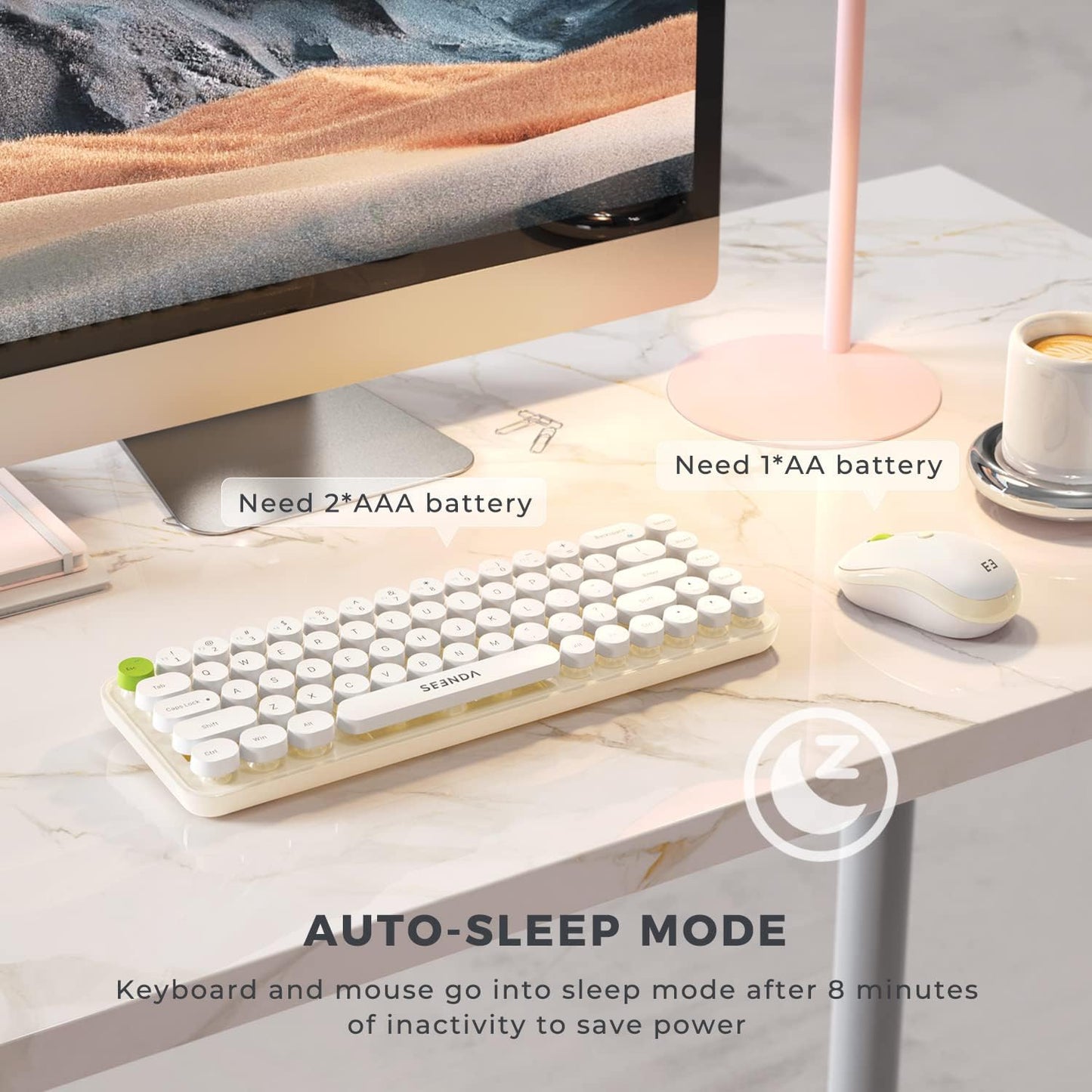 Tipkovnica ''seenda'' z miško USB-C adapterjem