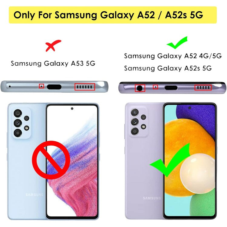 Ovitek za telefon z držalom ''Gold Heart'' za Samsung Galaxy A52/A52s 5G – Infostyle