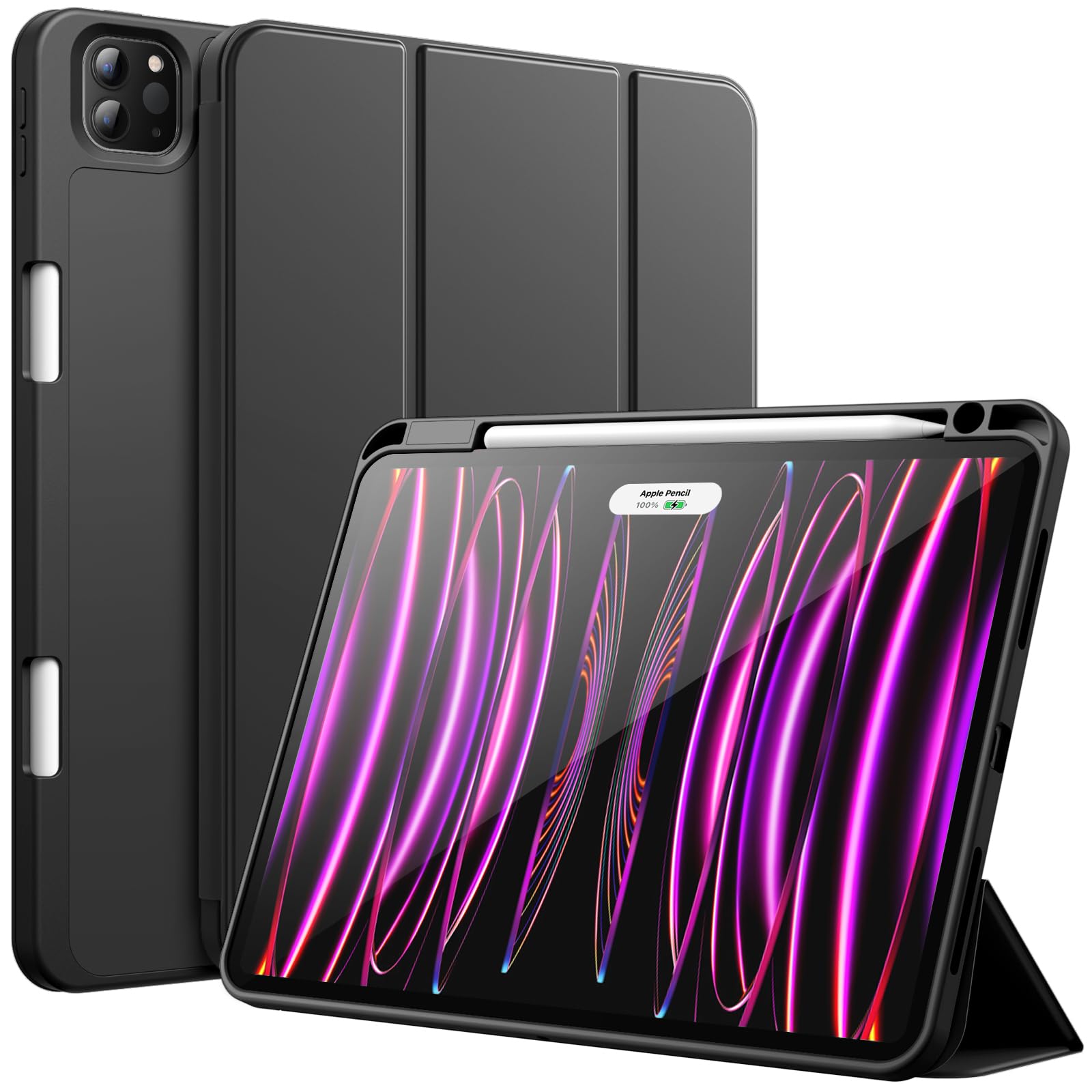 jetech ovitek za ipad pro 11 z drzalom za svincnik crna
