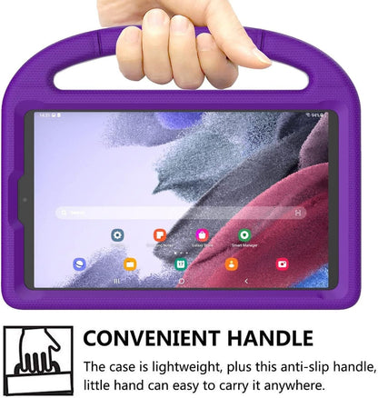 Kids EVA Case for Samsung Galaxy Tab A9 Lite / A7 Lite 8.7” – With Handle + Stand (Purple)
