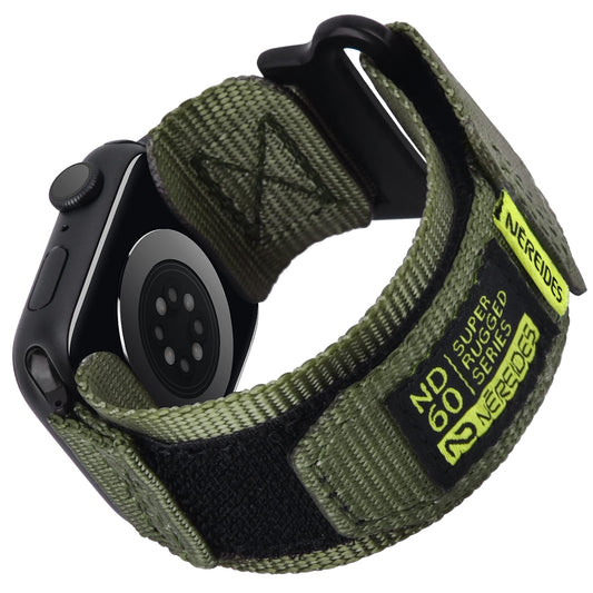nereides pasek za apple watch 44 45 42 mm vojasko zelena