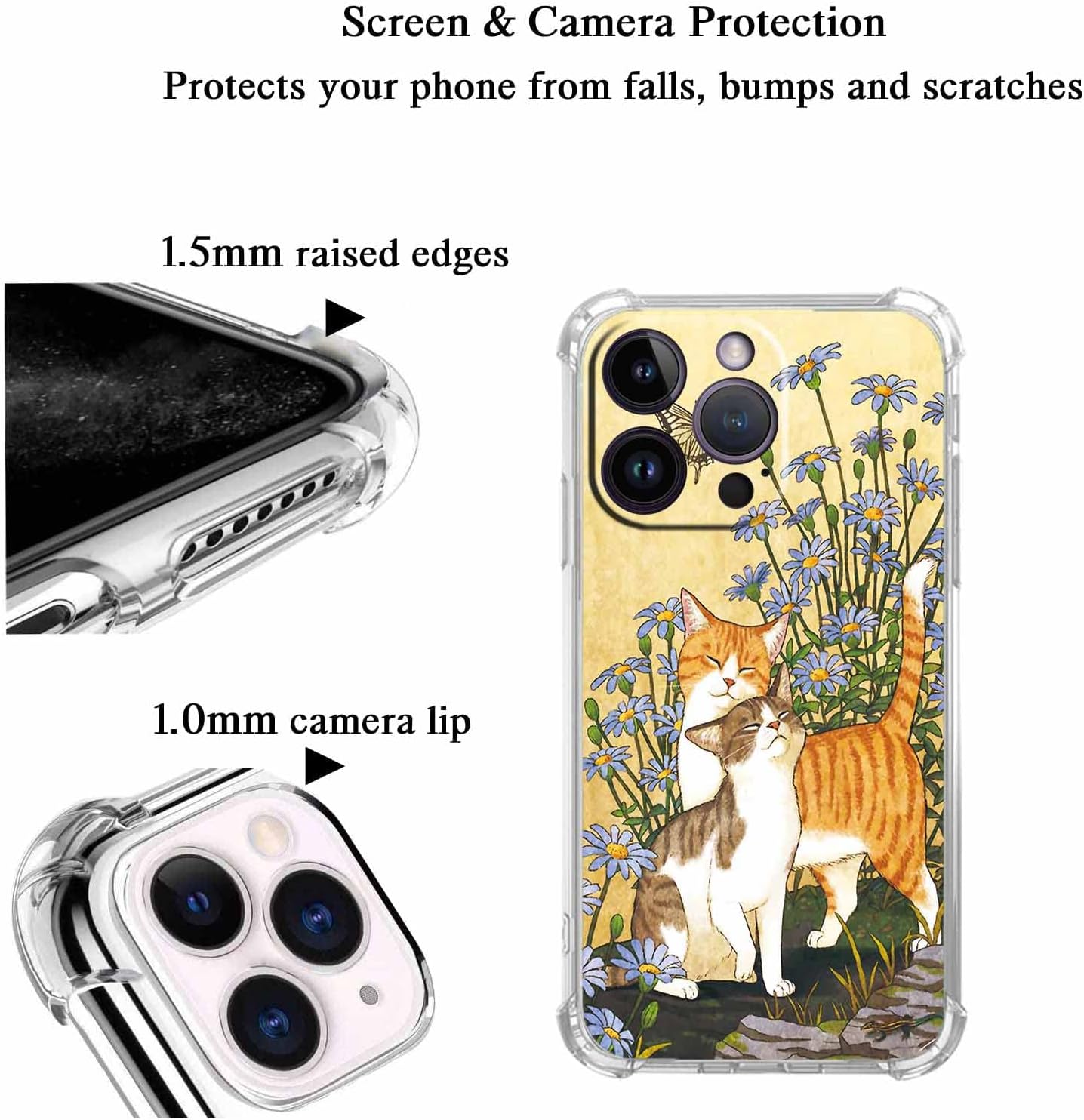 Ovitek za telefon "Cat Flower" iPhone 14 Pro Max