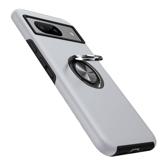 Ovitek "ring stojalo" za Google Pixel 8 – AOUIA – Srebrna