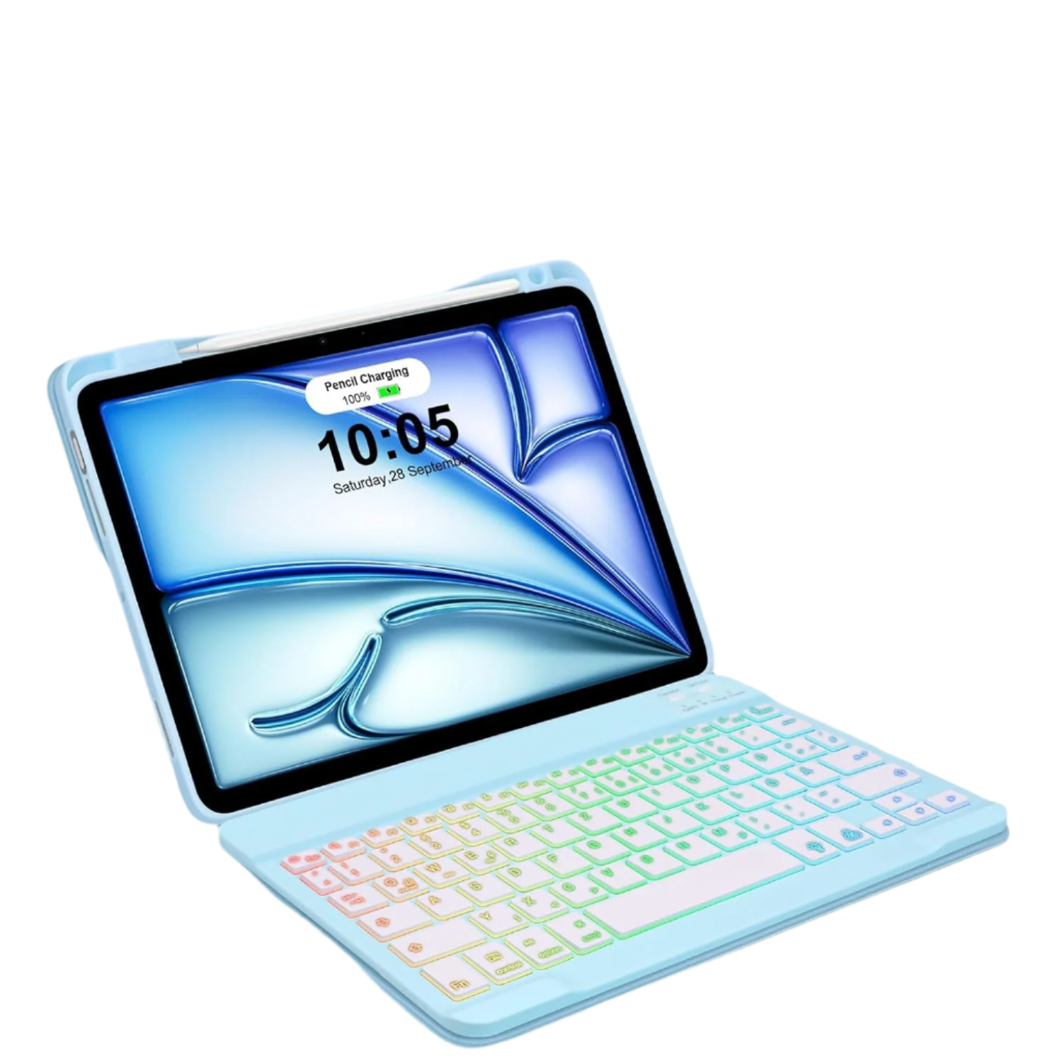 Ovitek s tipkovnico za iPad Air 6th Gen M2 11 Inch 2024 / Air 5th Gen 2022 / Air 4th Gen 2020 – Infostyle – Modra / TPU 