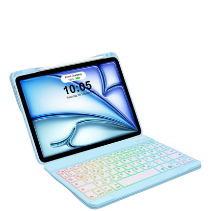 Ovitek s tipkovnico za iPad Air 6th Gen M2 11 Inch 2024 / Air 5th Gen 2022 / Air 4th Gen 2020 – Infostyle – Modra / TPU 