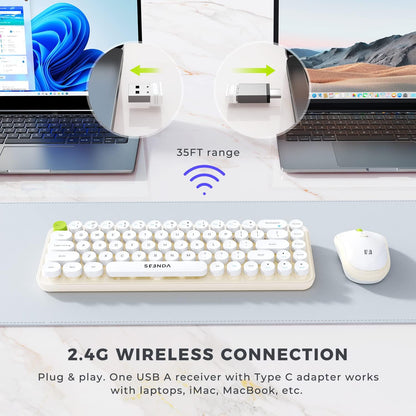 Tipkovnica ''seenda'' z miško USB-C adapterjem