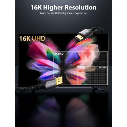 Kabel Stouchi 16K DisplayPort 2.1 DP2.1, 1m