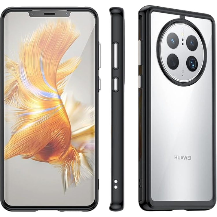 Ovitek "Effcotuo" za Huawei Mate 50 Pro, črna