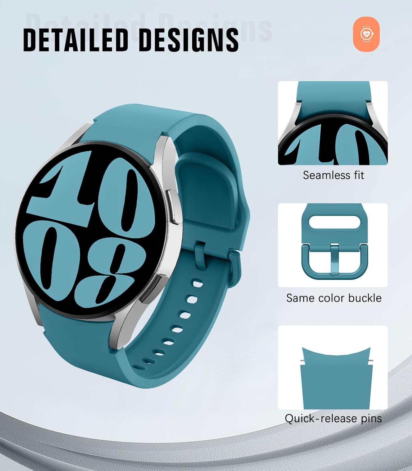 Pašček za Samsung Galaxy Watch 6 40 mm 44 mm, Galaxy Watch 6 classic 43 mm 47 mm, Galaxy Watch 5 Pro/Watch 4/Watch 4 Cla