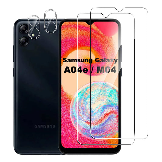 zascitno steklo in zascita kamere za samsung galaxy a04e 2x