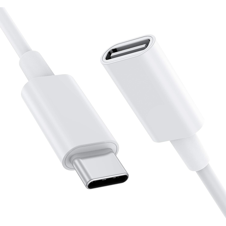 Kabel USB C moški v ženski podaljšek, 2m – Stouchi – Bela
