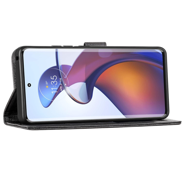 Preklopna torbica "foluu" za Motorola Edge 30 Ultra, črna – Infostyle