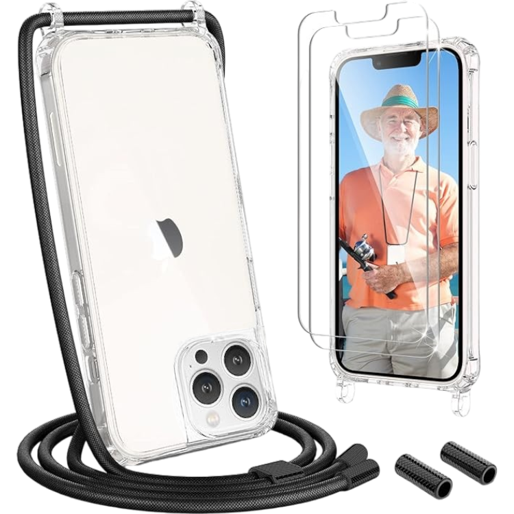 Komplet ovitek z vrvico + 2 zaščitni stekli za iPhone 13 Pro – Infostyle