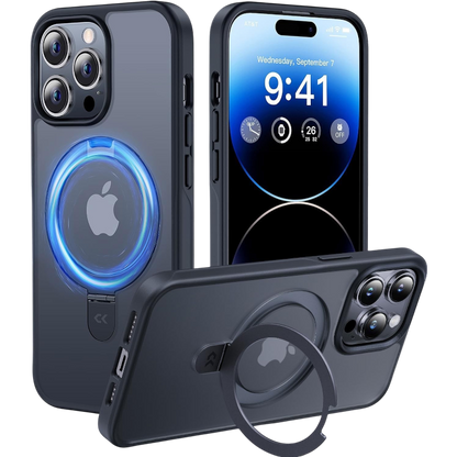 Ovitek "magsafe s stojalom" za iPhone 15 Pro Max, črna – CASEKOO