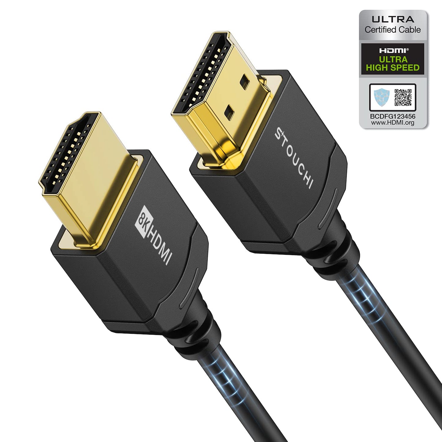 stouchi ultra tanek hdmi 2.1 kabel 8k 1.5m crna