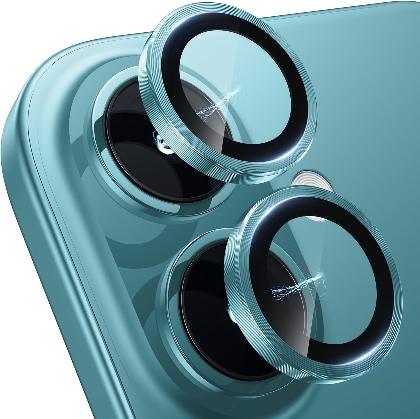 Hoerrye Camera Protector for iPhone 16 / 16 Plus - Teal