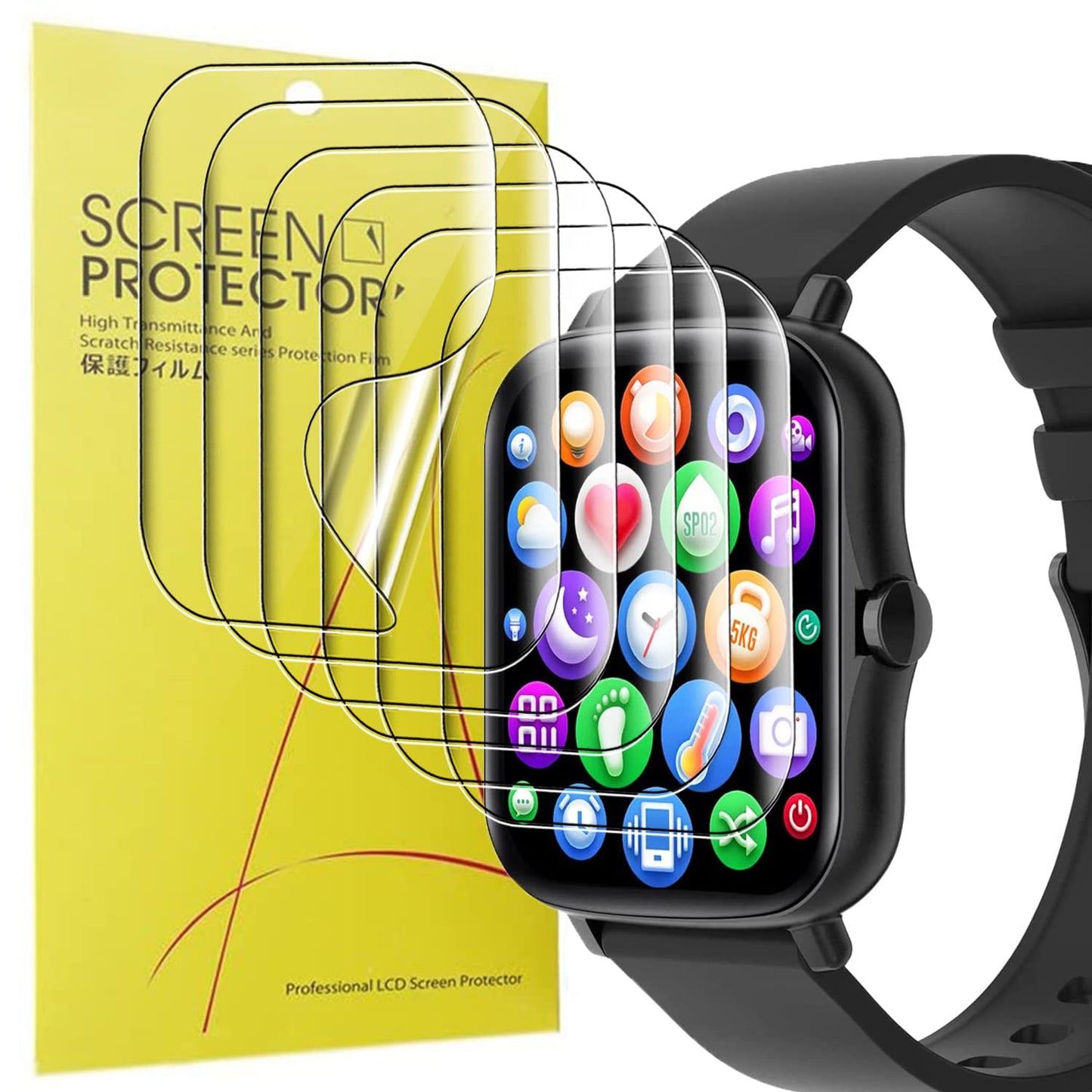 Screen Protector for UHOOFIT Y20PRO (6 pieces) – HD Clear TPU Screen Protector