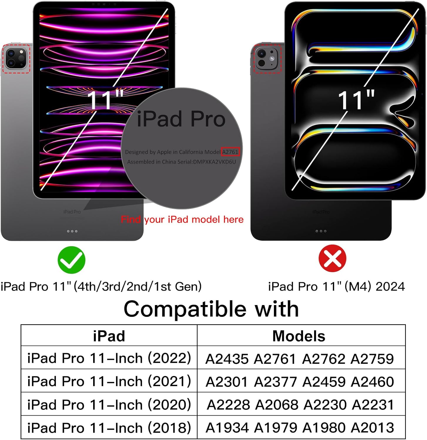 Preklopna torbica ''JETech'' za iPad Pro 11'' (2022/2021/2020/2018) – Infostyle