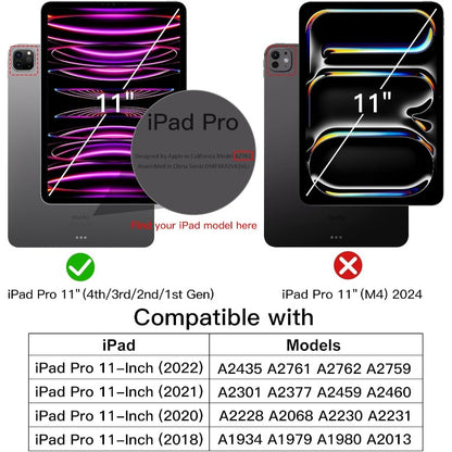 Preklopna torbica ''JETech'' za iPad Pro 11'' (2022/2021/2020/2018) z držalom za svinčnik