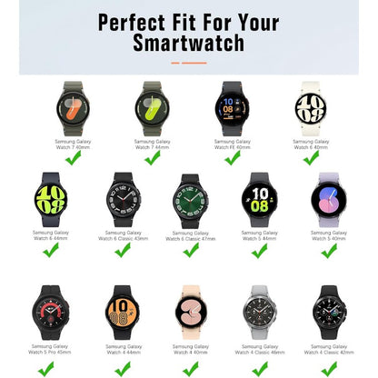 Pašček za Samsung Galaxy Watch 6 40 mm 44 mm, Galaxy Watch 6 classic 43 mm 47 mm, Galaxy Watch 5 Pro/Watch 4/Watch 4 Cla