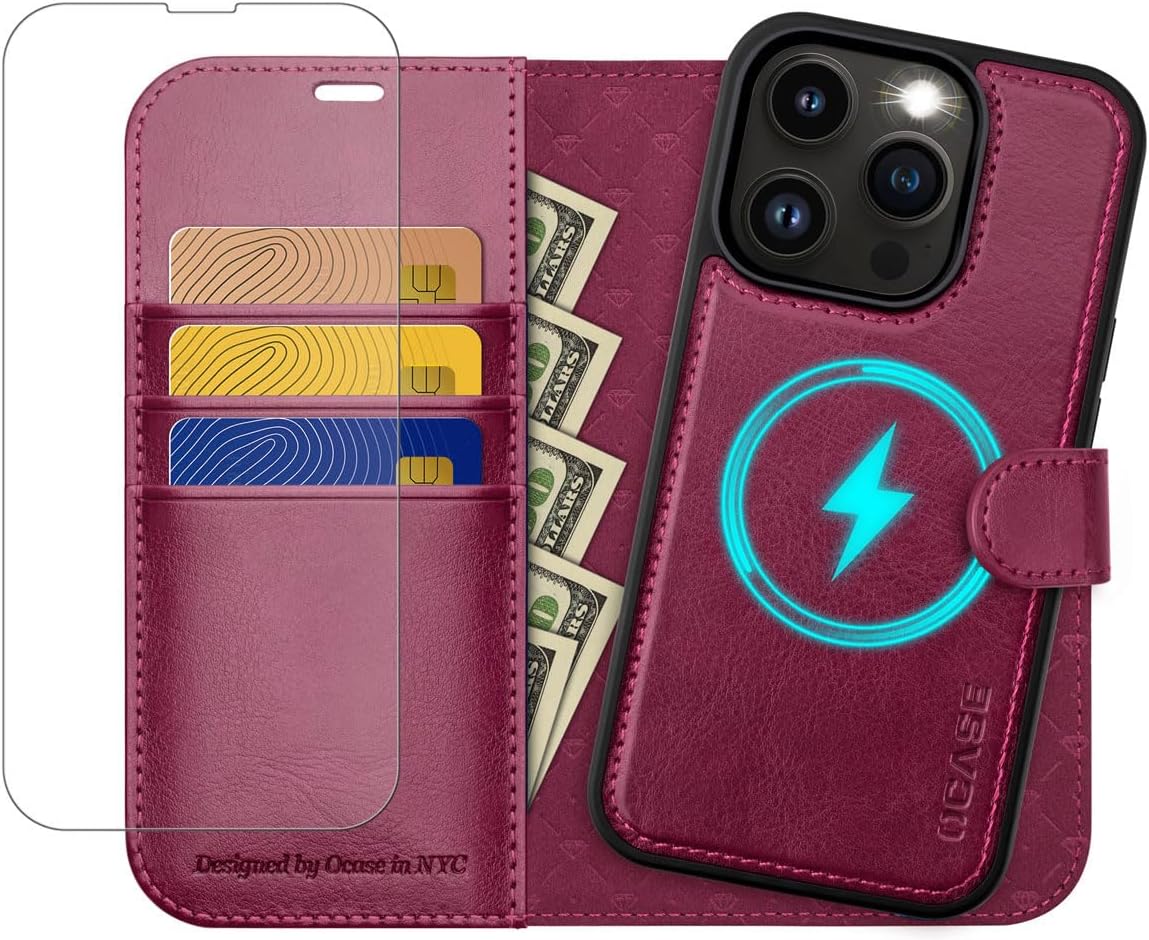 OCASE2-v-1ovitekdenarnicaza iPhone14Pro+steklo-bordo