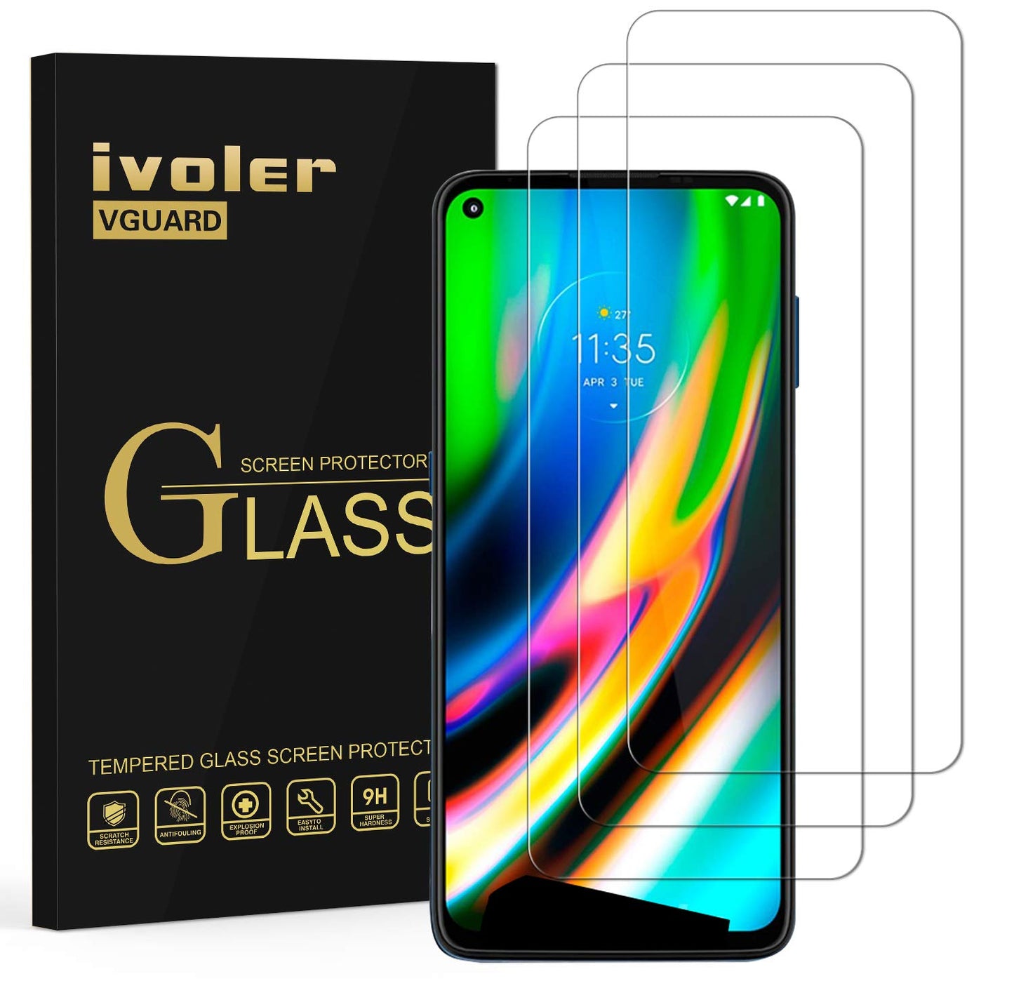 ivoler zascitno steklo za motorola moto g9 plus