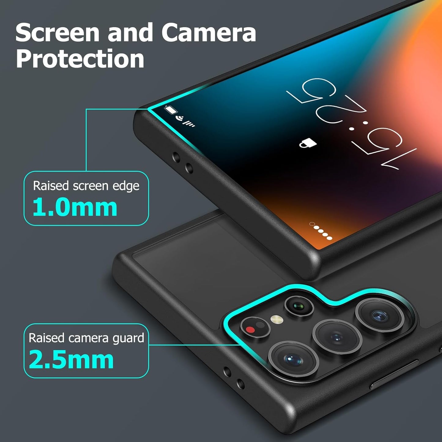 Ovitek za telefon + zaščitno steklo za Samsung Galaxy S24 Ultra – MATEPROX