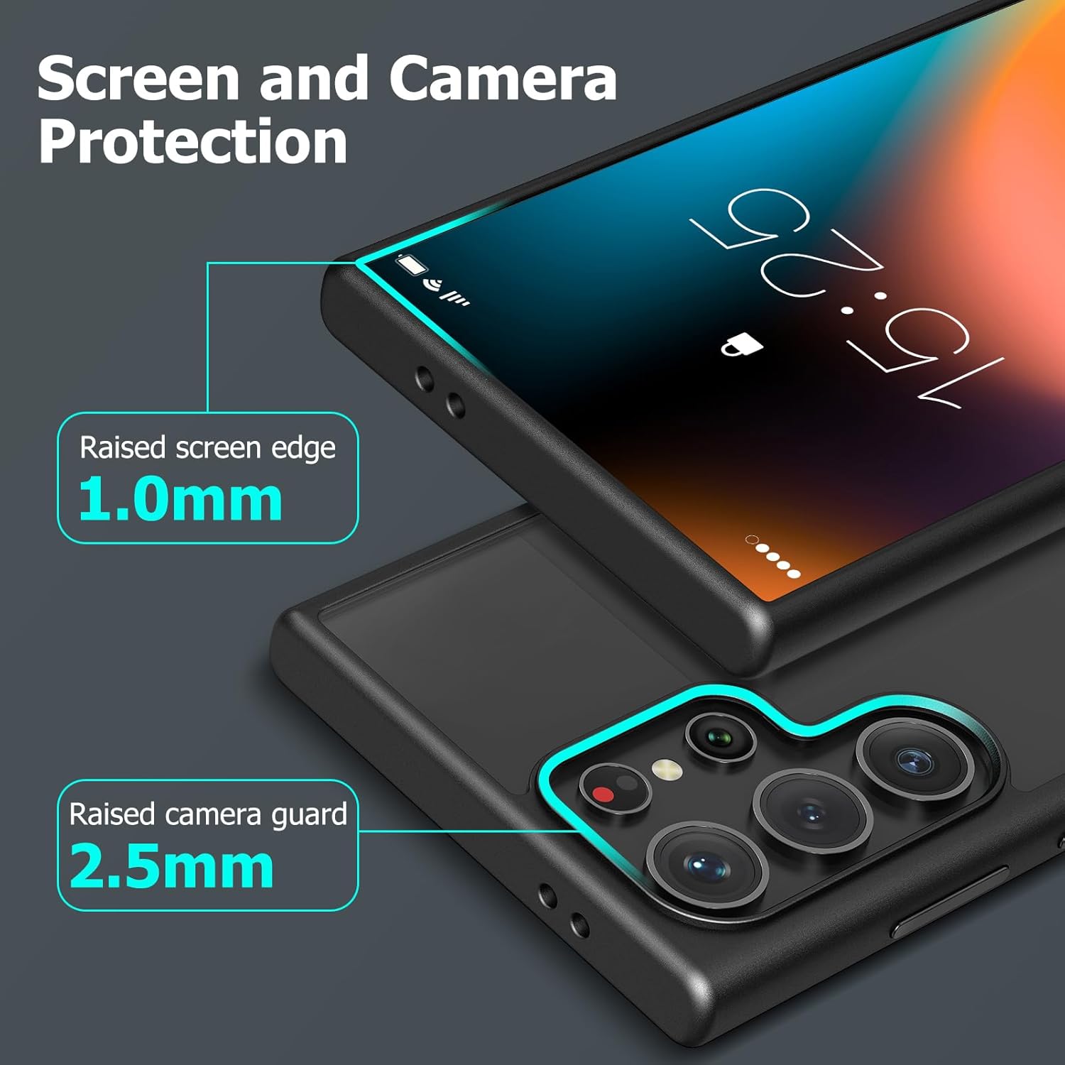 Ovitek za telefon + zaščitno steklo za Samsung Galaxy S24 Ultra – MATEPROX