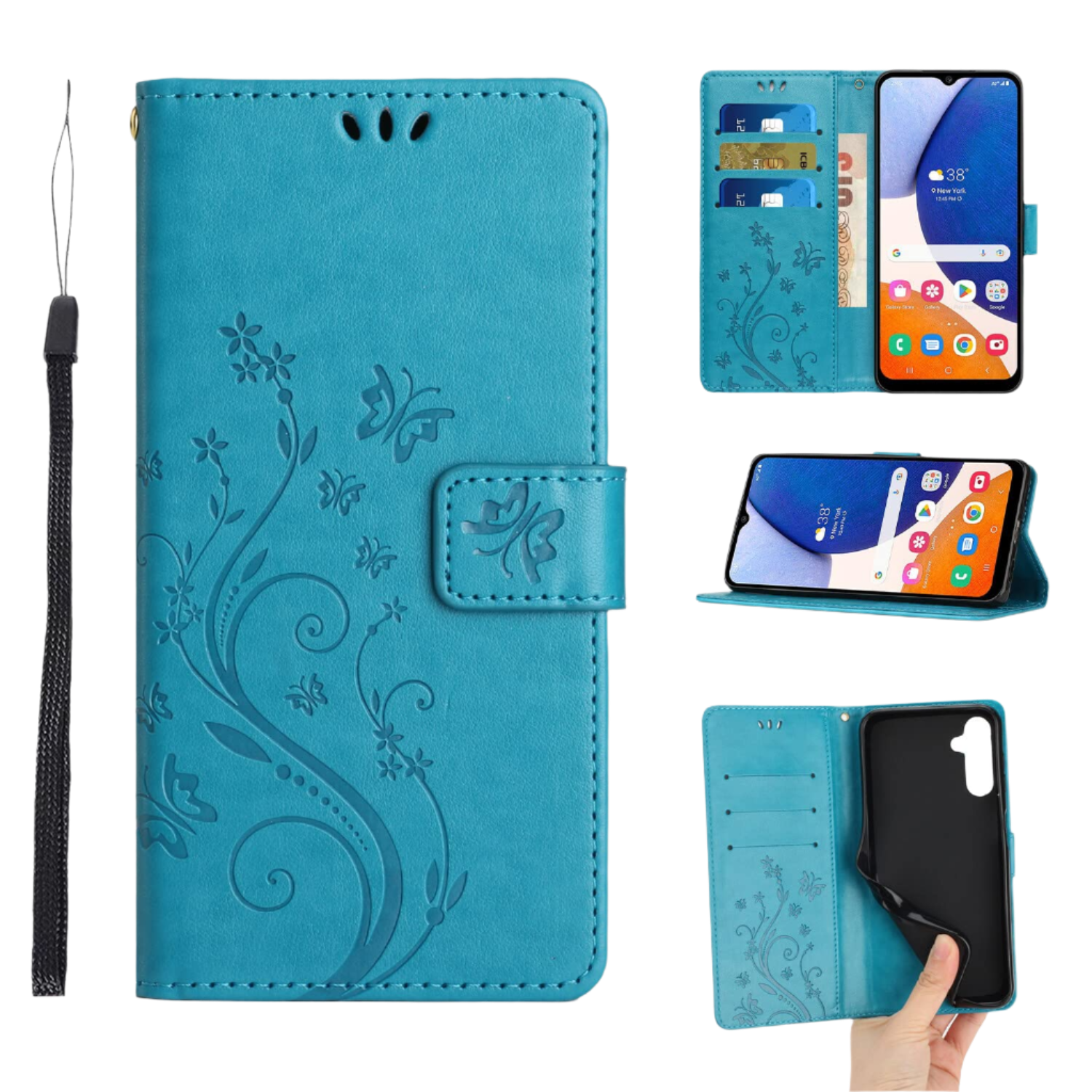 Preklopna torbica "Metulj" Samsung Galaxy A55 5G – Infostyle