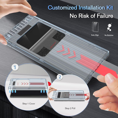 Komplet "bersem" 3x zaščitno steklo + zaščita za kamero za Samsung Galaxy S24 Ultra z namestitvenim pladnjem – Infostyle