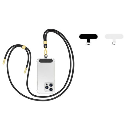 Univerzalni trak za telefon, črna/zlata – Infostyle – Črna