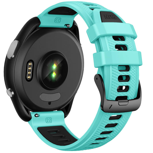 22 mm silikonski pašček ANBEST za pametne ure – za Garmin Forerunner 255/265, Vivoactive 4, Venu 2 in vse 22 mm ure – mint zelena