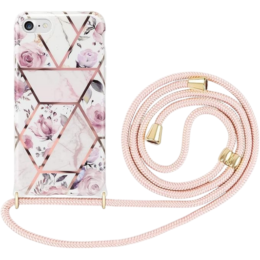 Ovitek"Diamon" z vrvico za iPhone XS Max, roza – Infostyle