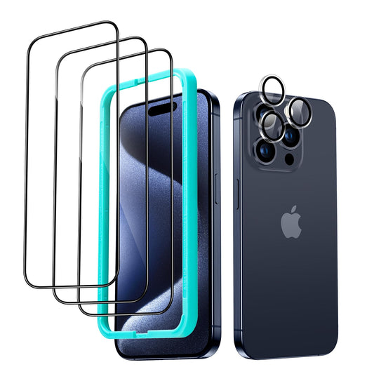 ESR komplet zašèit za iPhone 15 Pro Max 3x steklo + zašèita kamere