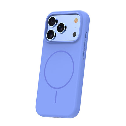 Ovitek za iPhone 17 Pro / 18 Pro, silikonski MagSafe – nebesno moder