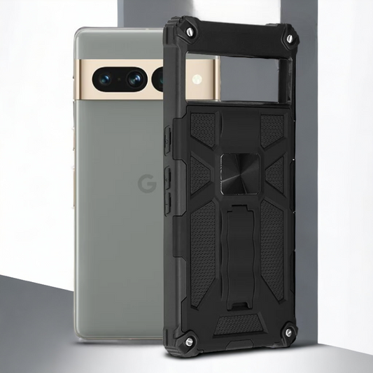 Silikonski ovitek "Blazor" za Google Pixel 7 Pro - Črna – Infostyle – Črna / PC + TPU silikon