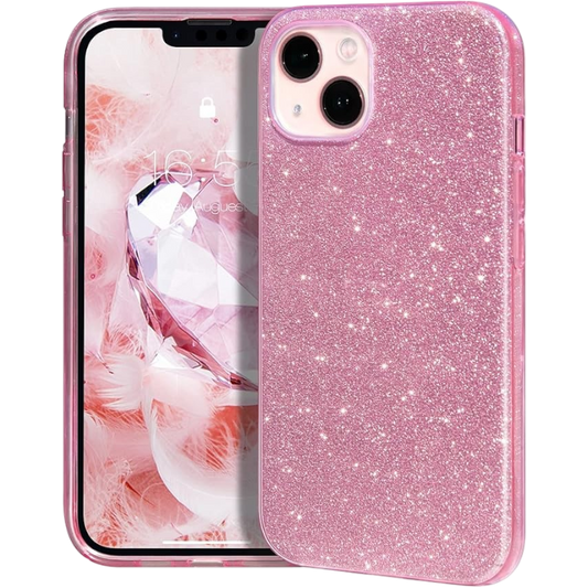 Ovitek "MATEPROX Glitter" za iPhone 12/13 Mini – Roza