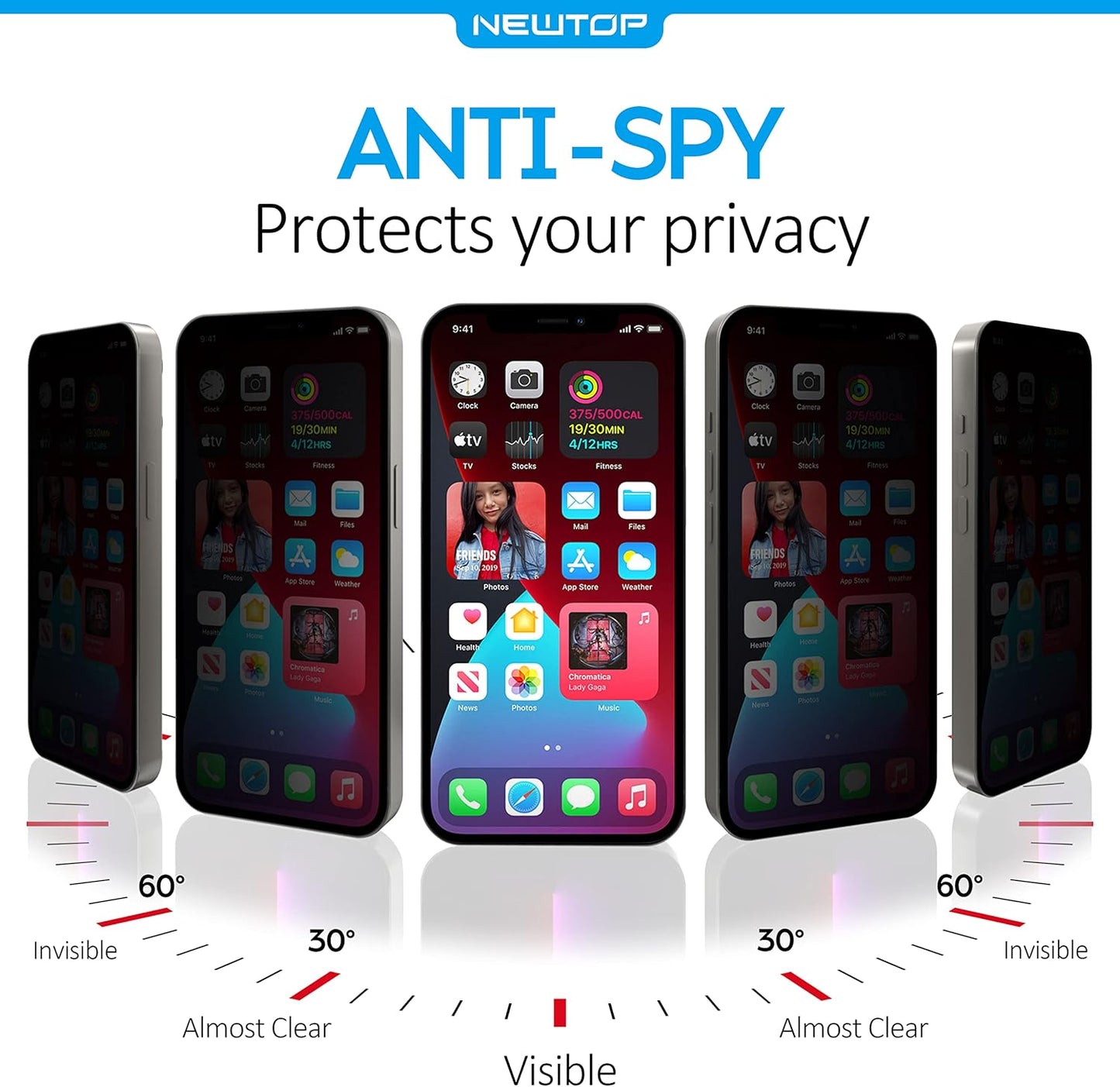 Zaščitna folija ''Privacy" za iPhone 12/ 12 Pro – Infostyle