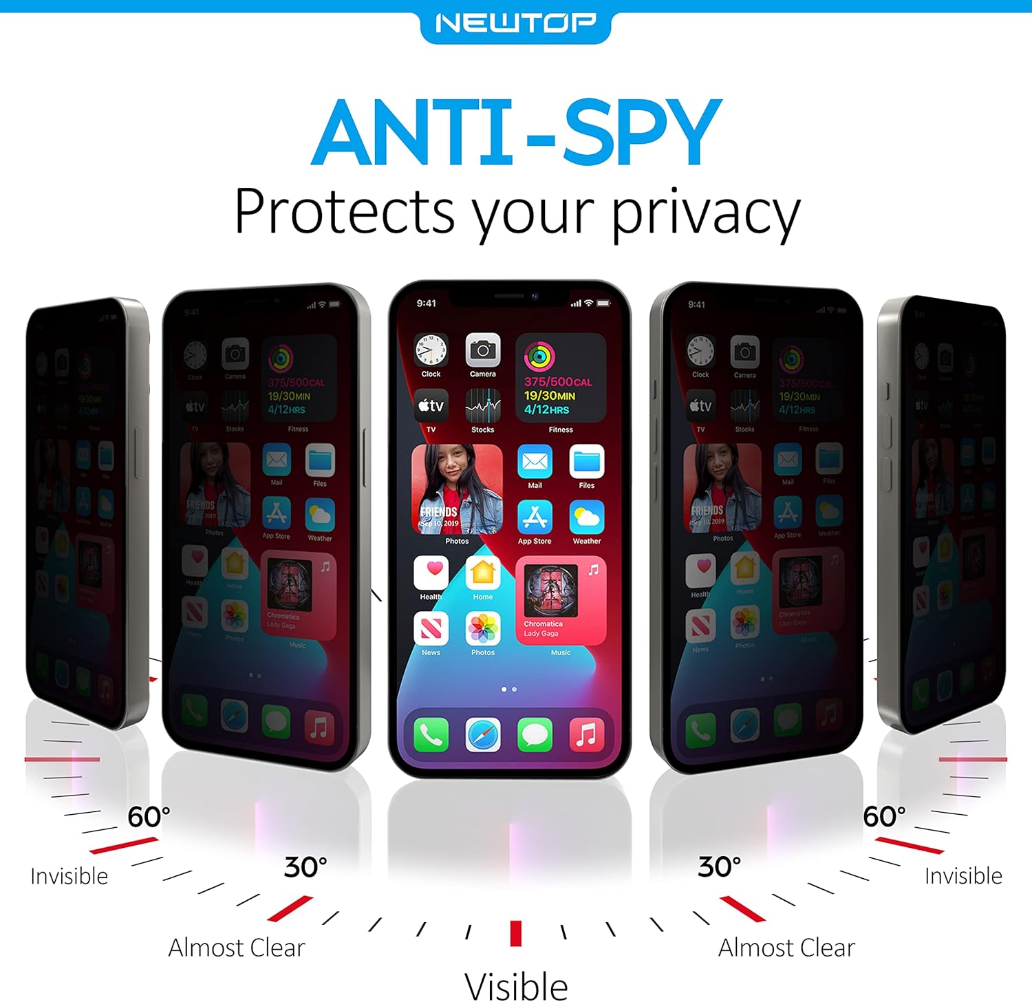 Zaščitna folija ''Privacy" za iPhone 12/ 12 Pro – Infostyle