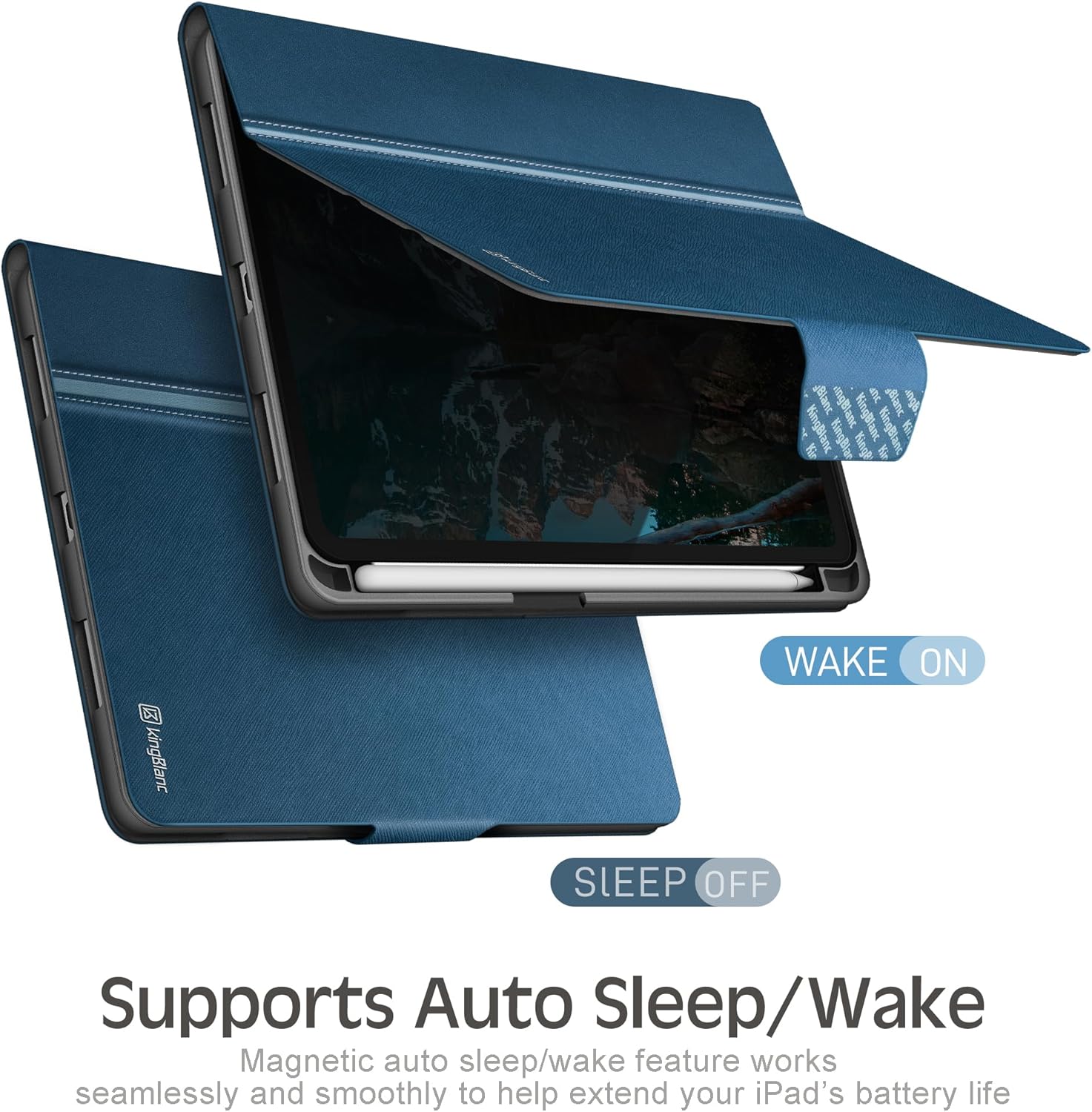 Ovitek za tablico "KingBlanc" iPad Mini (A17 Pro, model 2024, 7. gen.) / Mini 6 (model 2021, 6. gen.), 8.3"