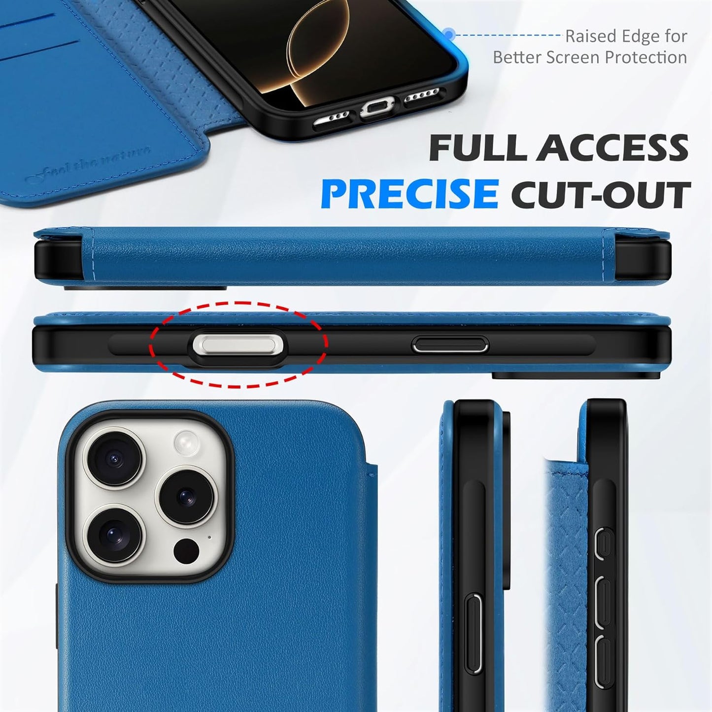 Preklopna torbica za telefon "Shieldon" iPhone 16 Pro