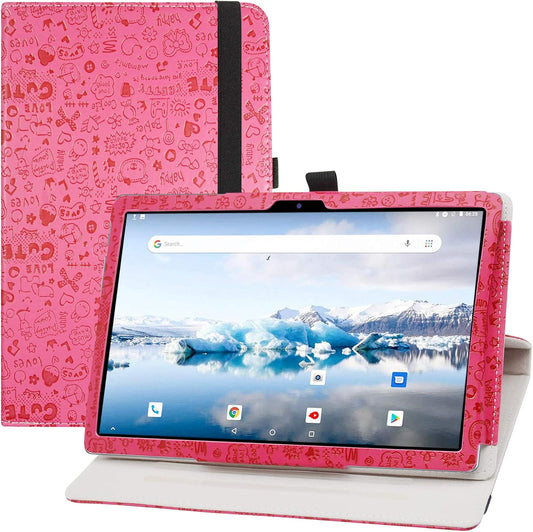 Ovitek LFDZ za TECLAST P20HD / M40 / M40 Pro / M40se 10,1" – roza