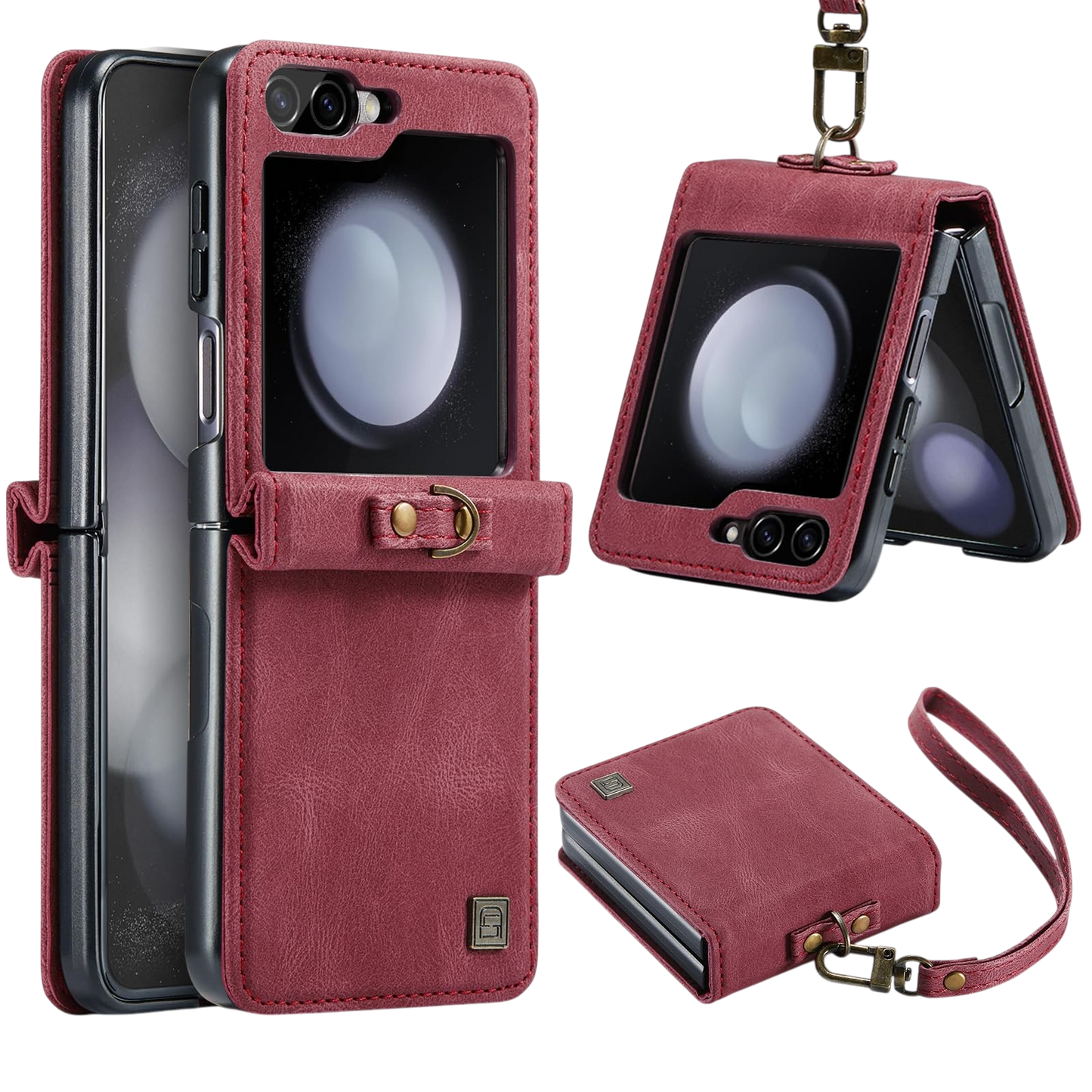 Ovitek za telefon "URMAX" Samsung Galaxy Z Flip 5 – Rdeča