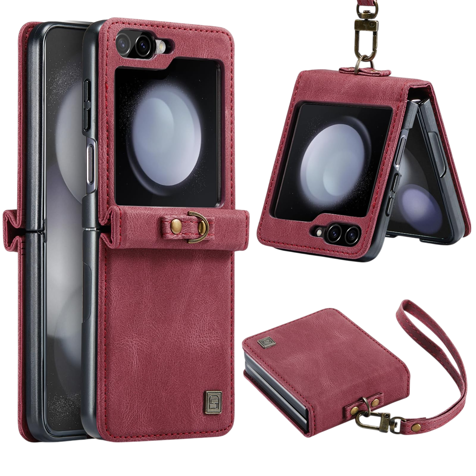 Ovitek za telefon "URMAX" Samsung Galaxy Z Flip 5 – Rdeča