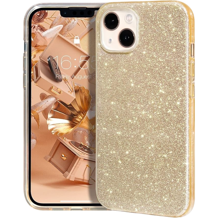 Ovitek "MATEPROX Glitter" za iPhone 12/13 Mini – Zlata