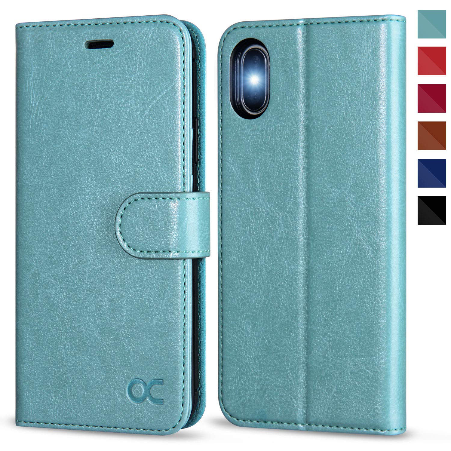 OCASE preklopna torbica za iPhone X / XS mint zelena